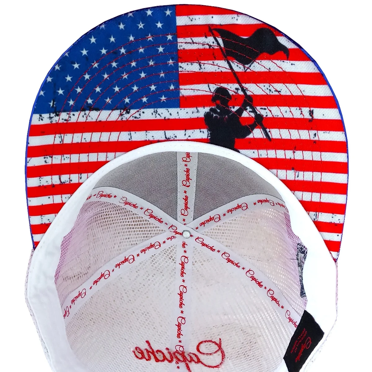 4th of July Trucker Snapback - Red/Blue Metallic - Image 5