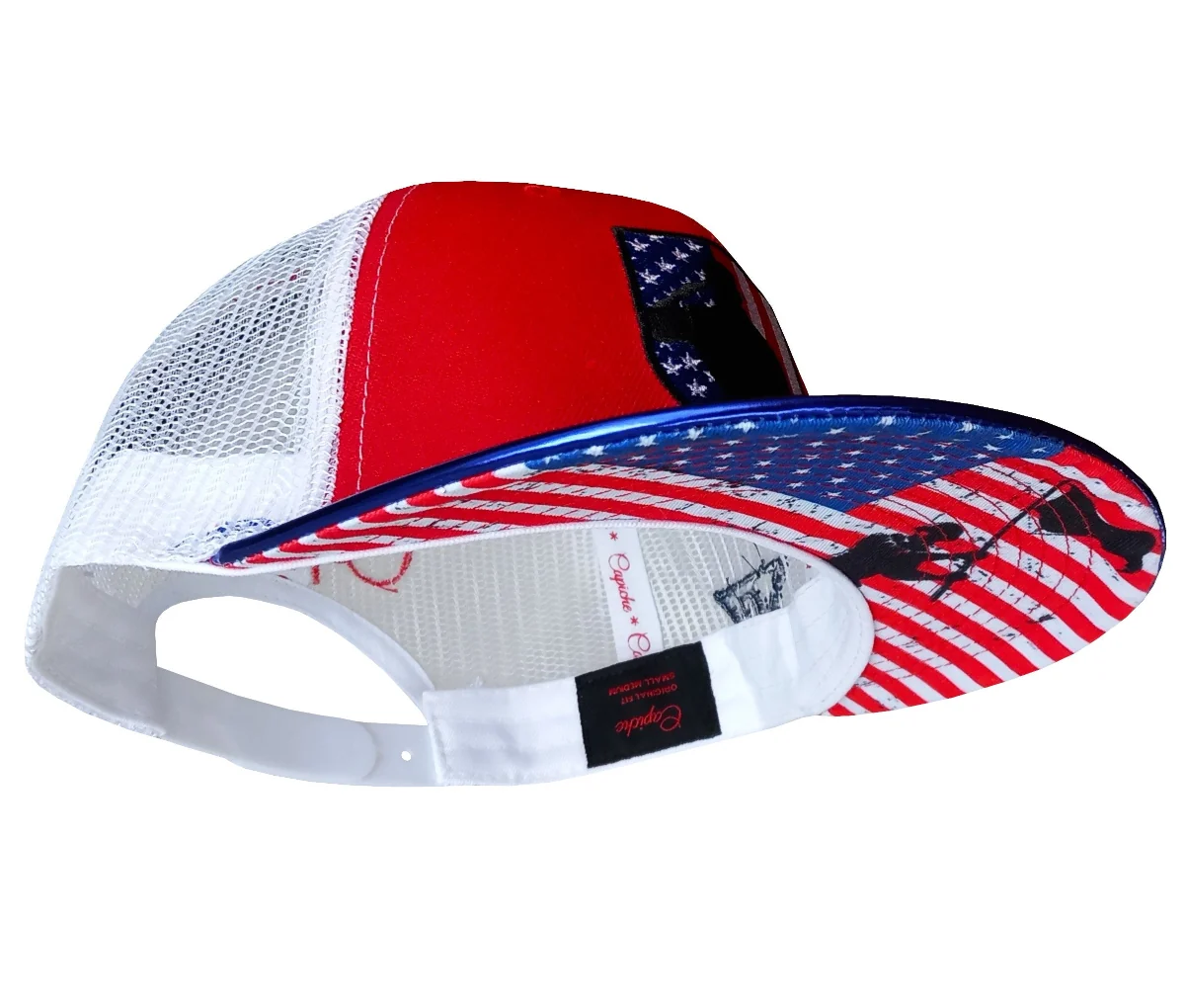 4th of July Trucker Snapback - Red/Blue Metallic - Image 6