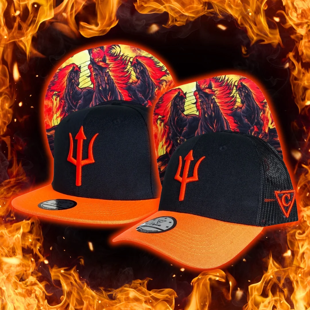 Aethon Snapback - Black/Orange - Image 11