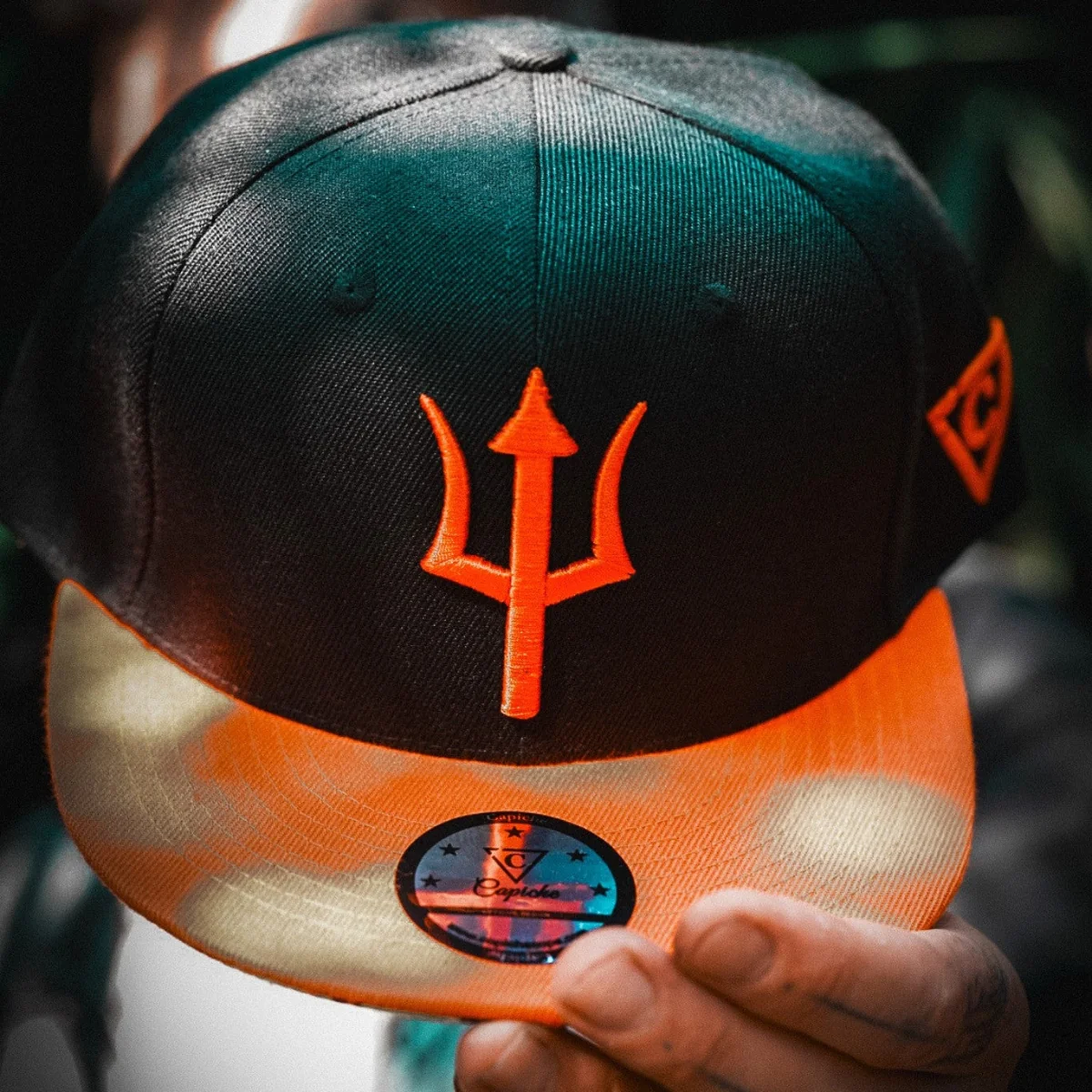 Aethon Snapback - Black/Orange - Image 6