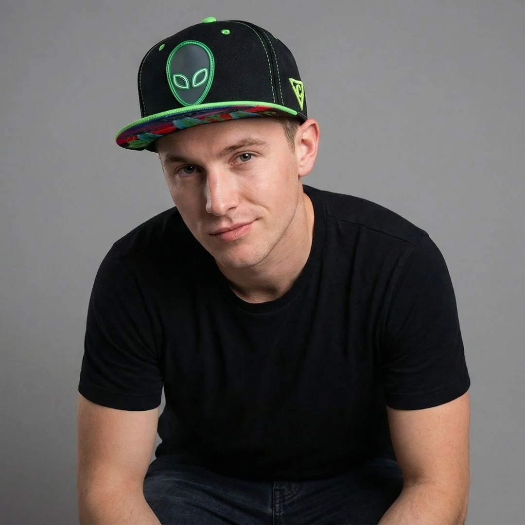 Alien Invasion Snapback - Black/Green - Image 3