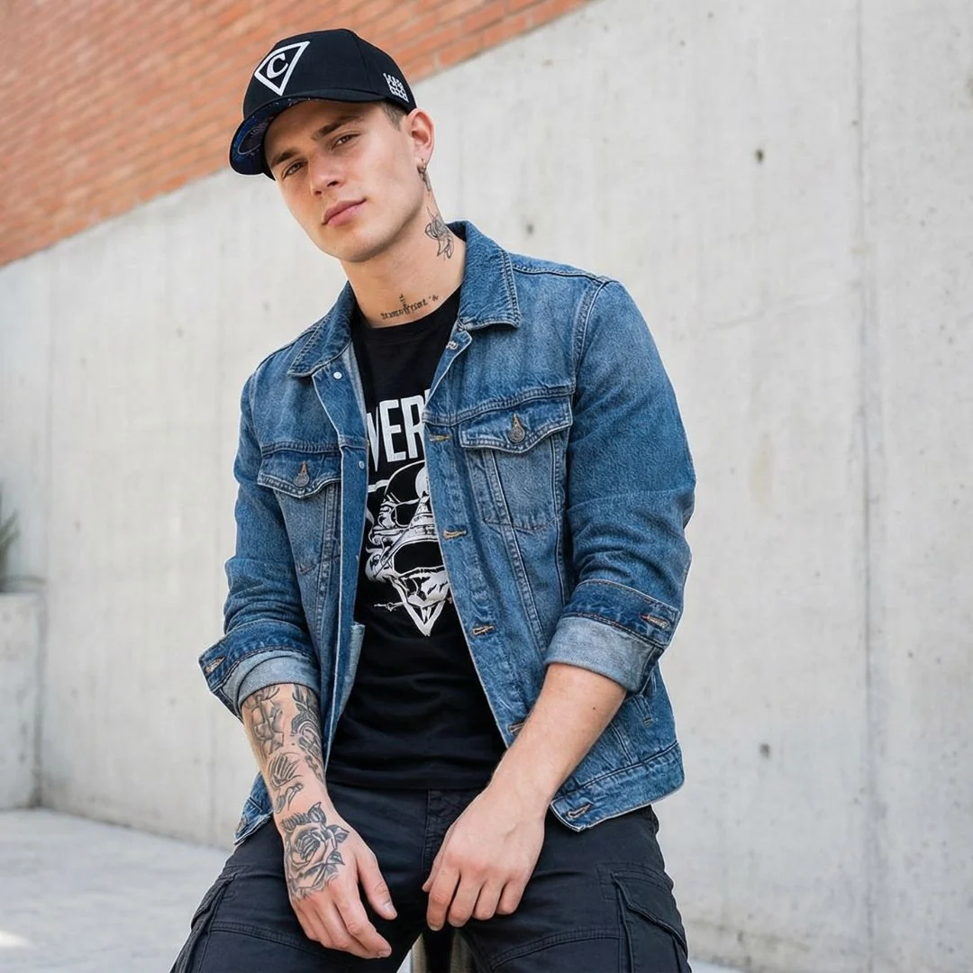 Angry Cobra Curved Baseball Cap - Black - Image 3