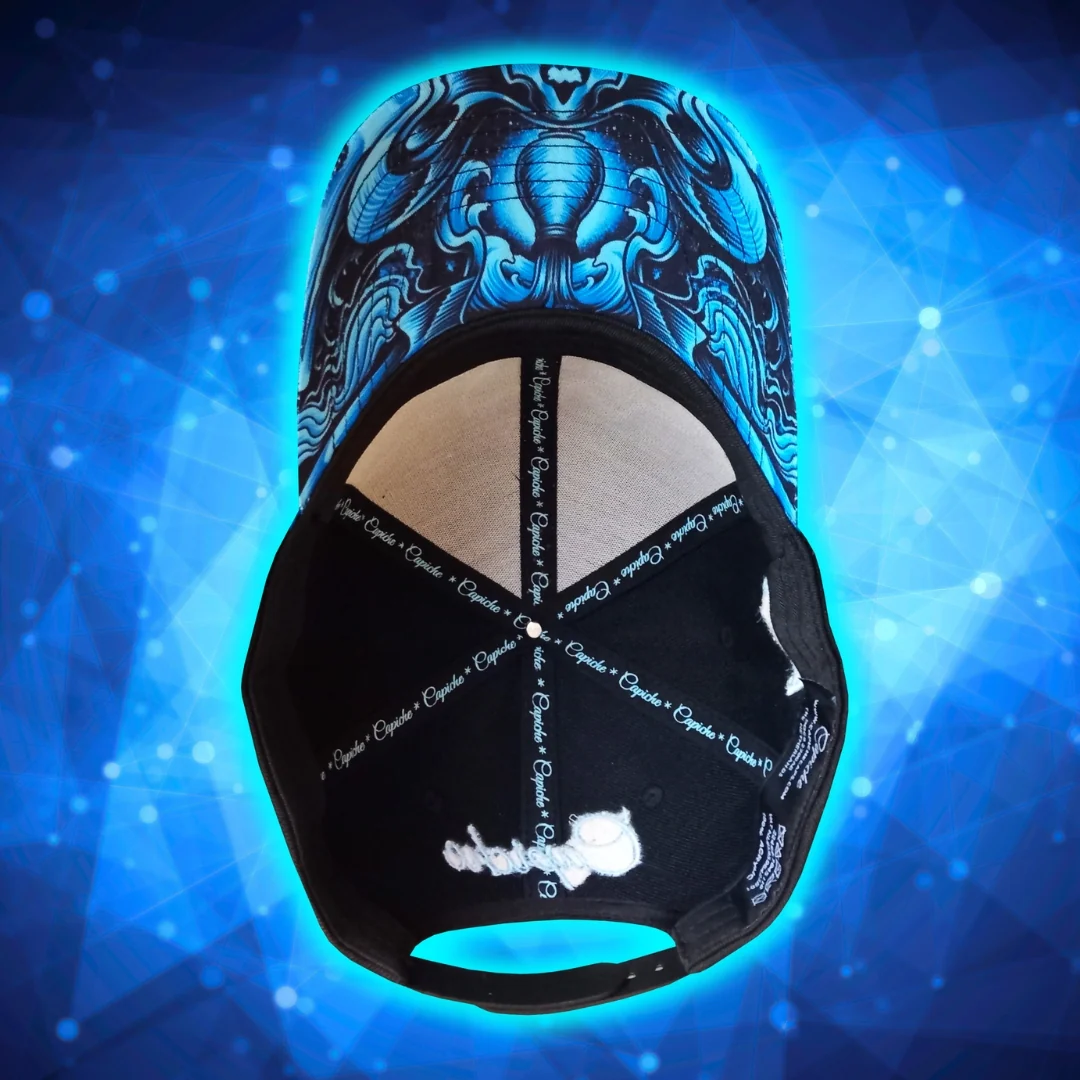 Aquarius Curved Cap - Black/Blue Metallic - Image 15