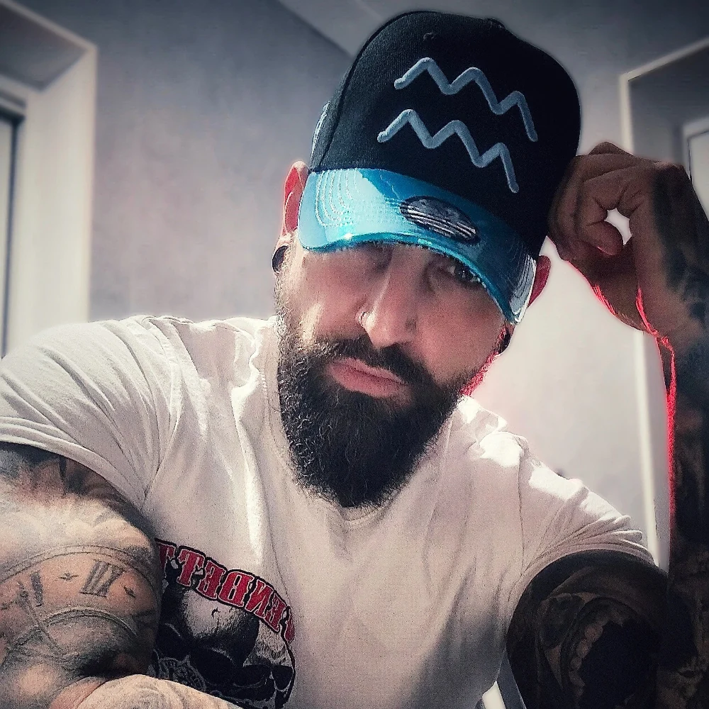 Aquarius Curved Cap - Black/Blue Metallic - Image 7