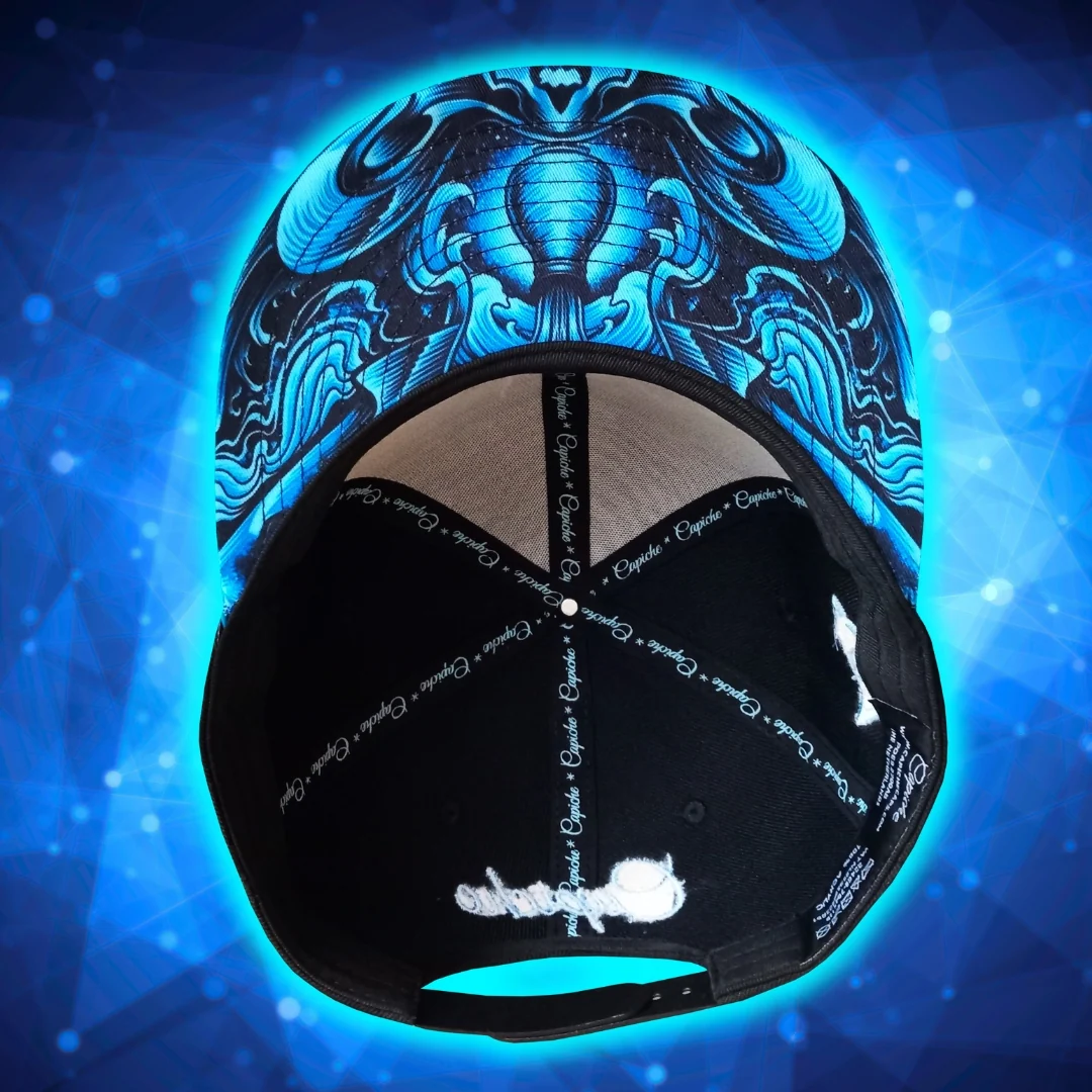 Aquarius Snapback - Black/Blue Metallic - Image 12