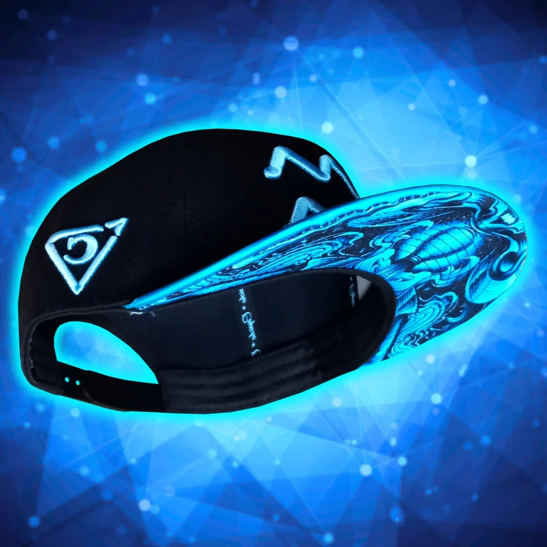 Aquarius Snapback - Black/Blue Metallic - Image 14
