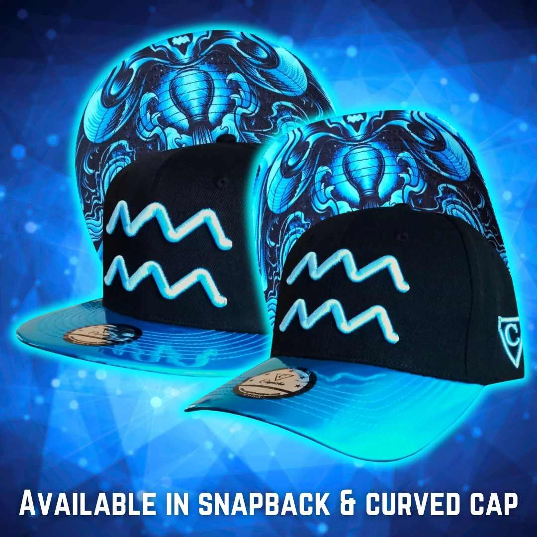 Aquarius Snapback - Black/Blue Metallic - Image 25