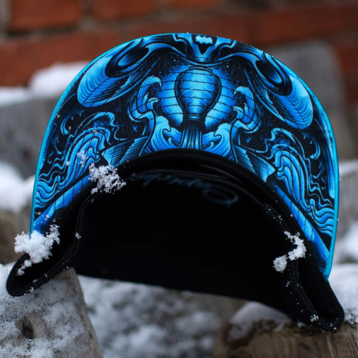 Aquarius Snapback - Black/Blue Metallic - Image 5