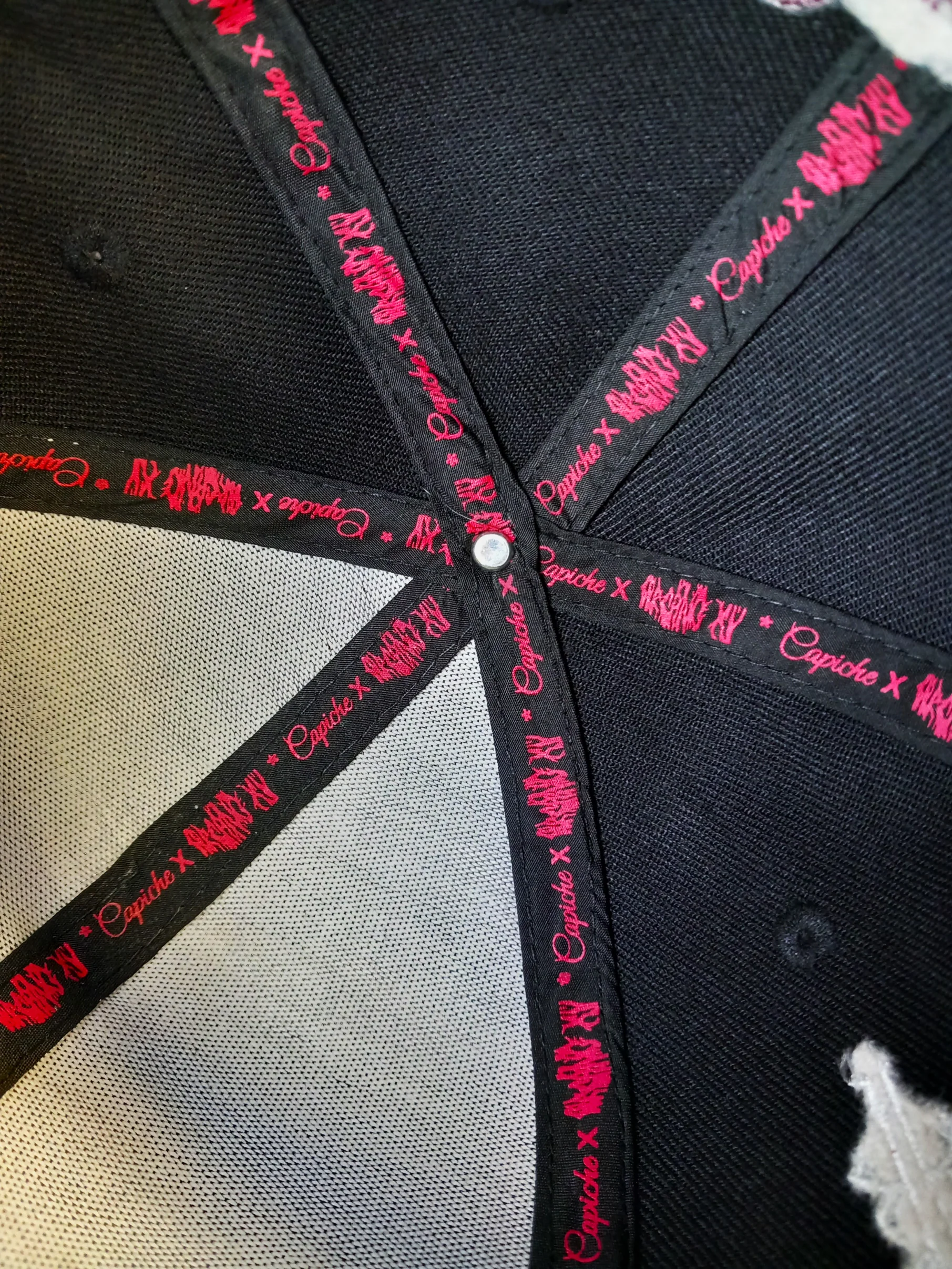 Arcano XV x Capiche Collab Snapback - Black/Red - Image 12