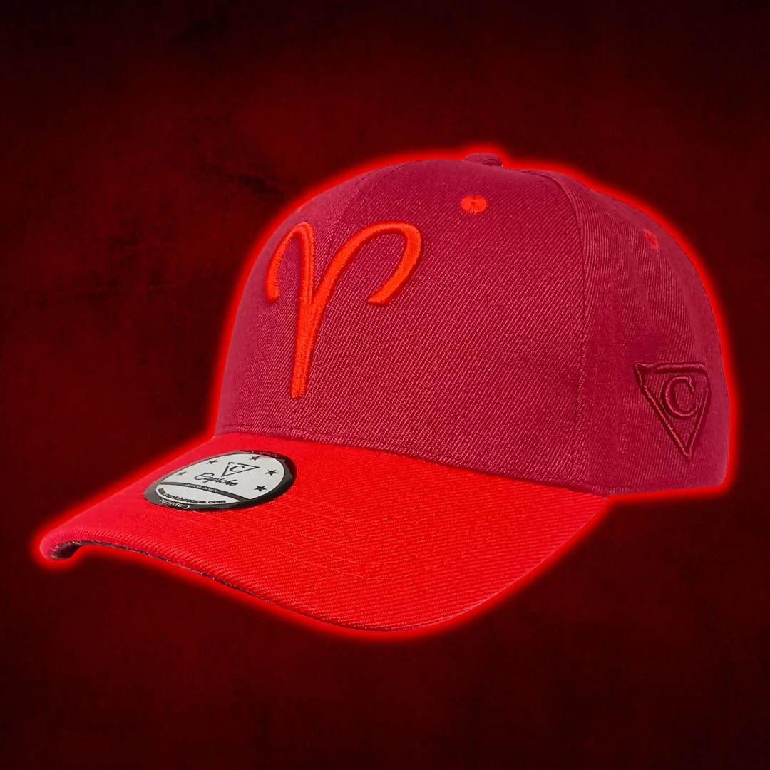 Aries Curved Cap - Red - Image 15