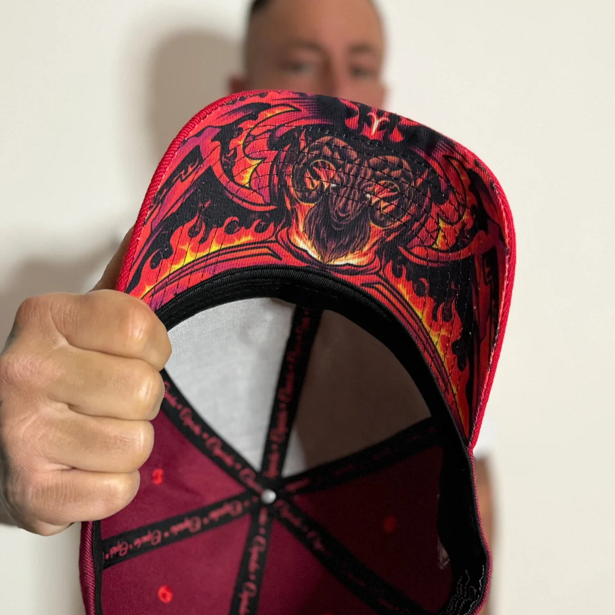 Aries Curved Cap - Red - Image 5