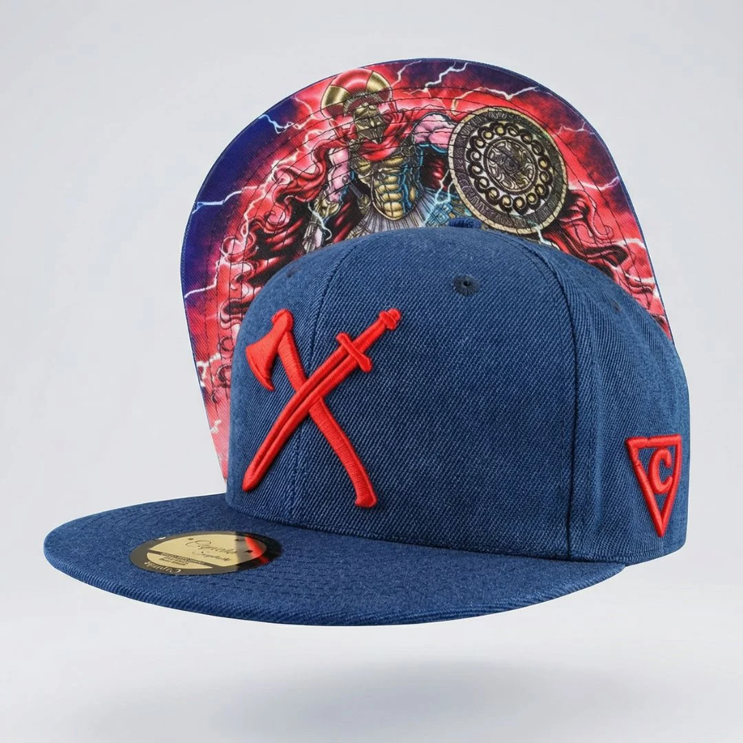 Athenian Hoplite Snapback - Dark Blue - Image 5