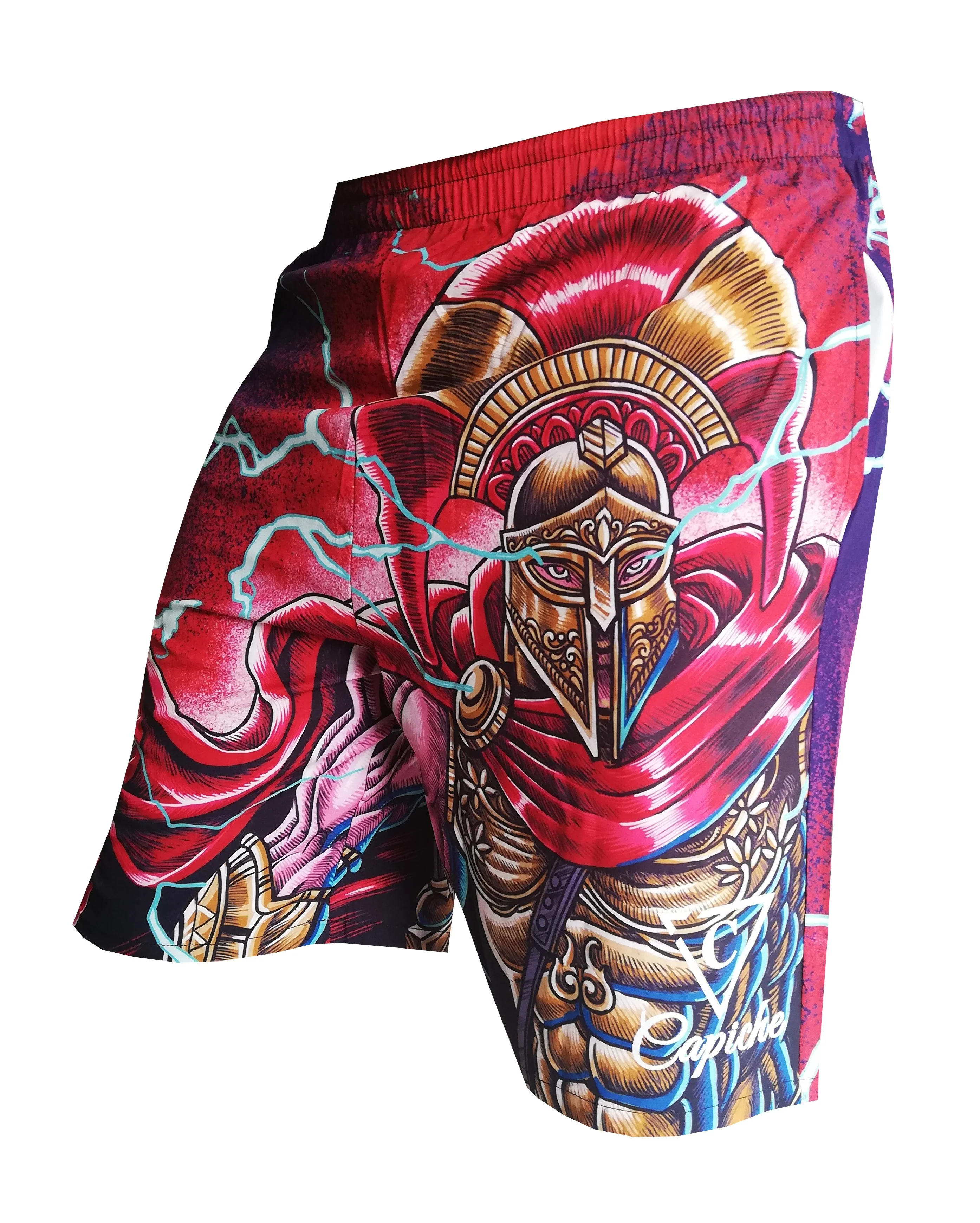 Athenian Hoplite Swim Short - Red - Image 3