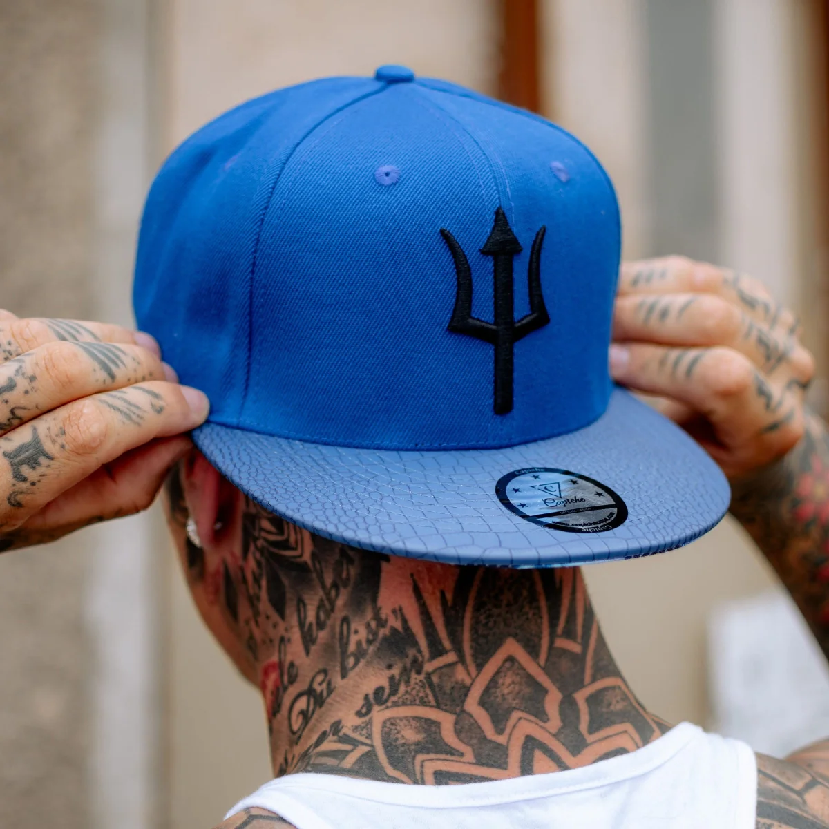 Basilisk Snapback - Blue & Artificial Leather - Image 12