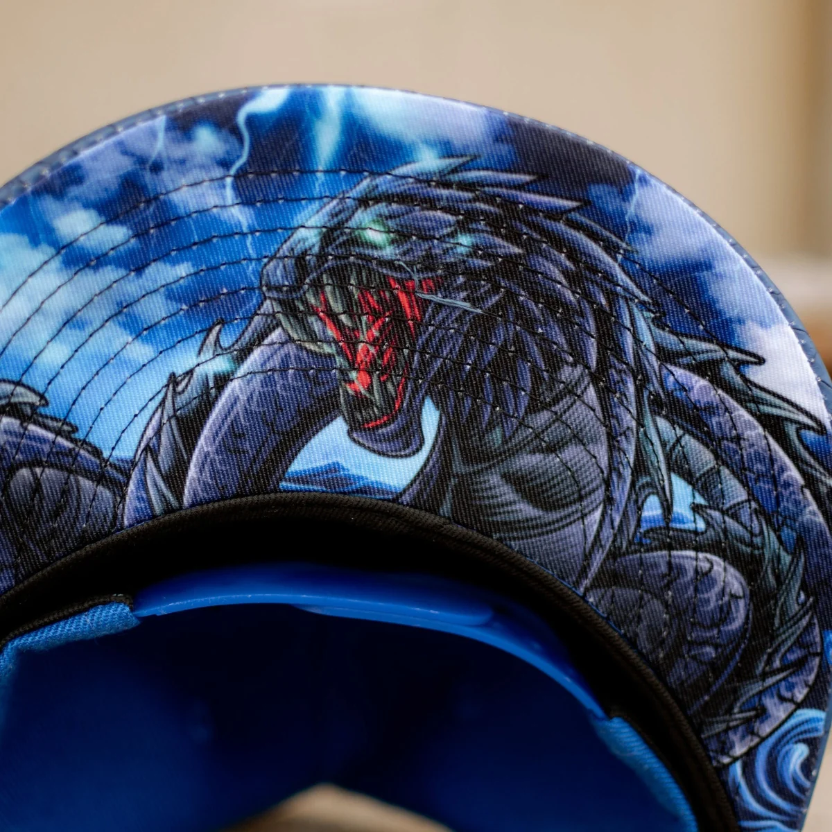 Basilisk Snapback - Blue & Artificial Leather - Image 4