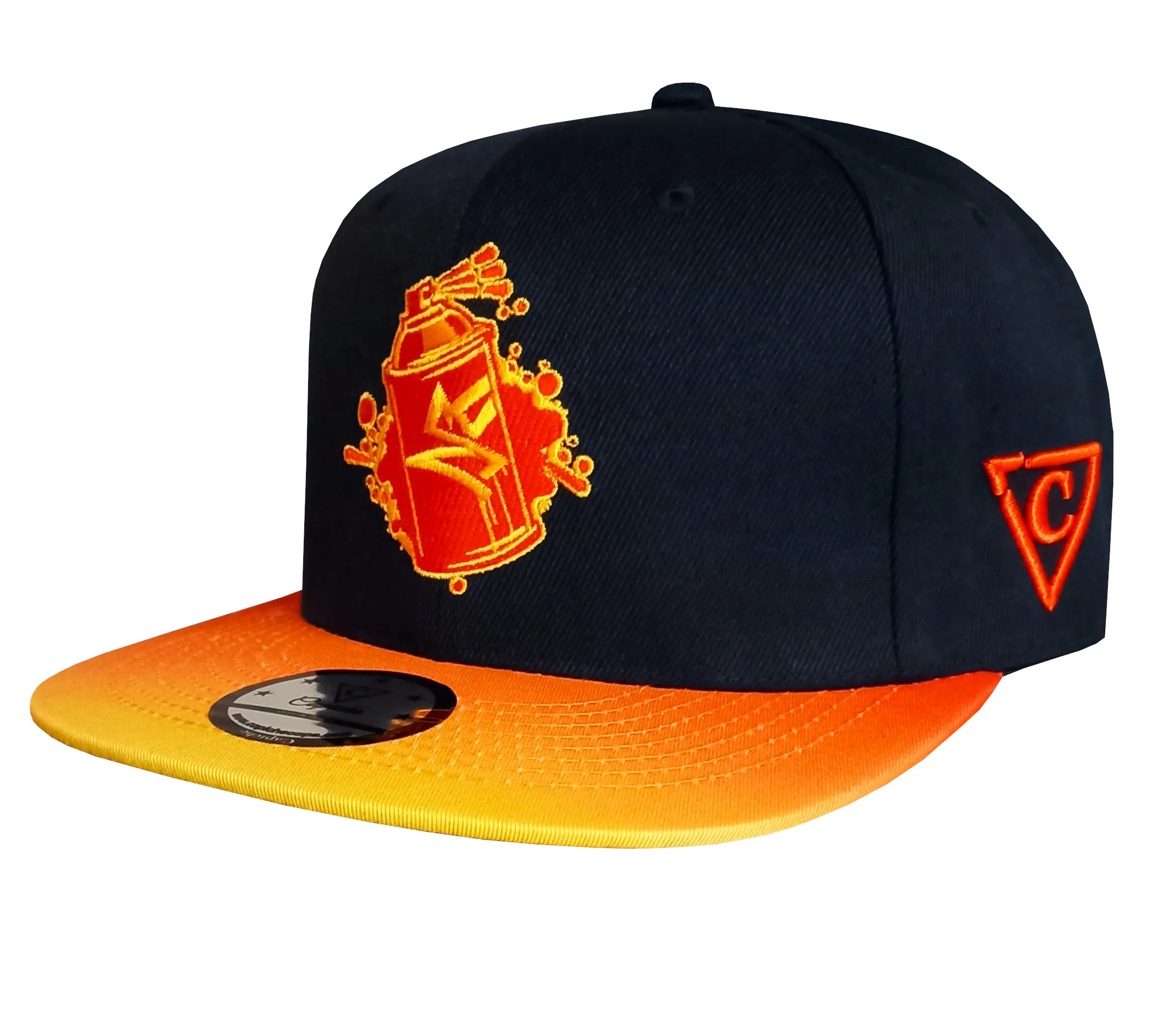 Beatboxer Snapback - Black/Orange Ombre - Image 20