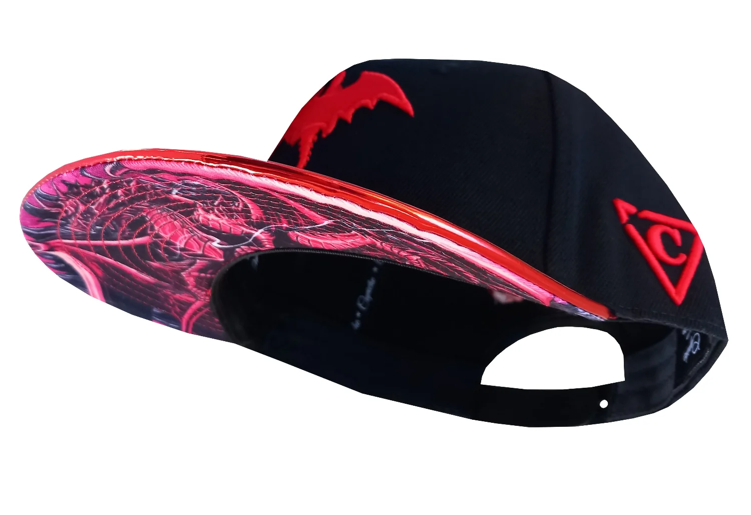 Blue & Red Dragon Metallic Snapback Set - Image 11
