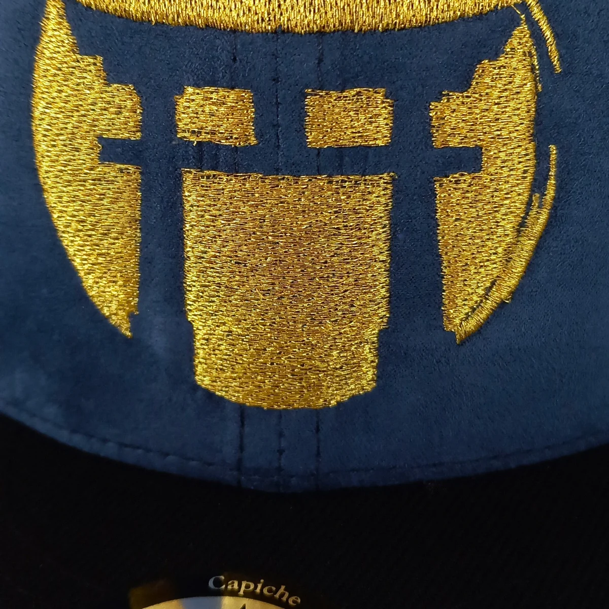 Blue Samurai Snapback - Suede/Golden Thread - Image 10