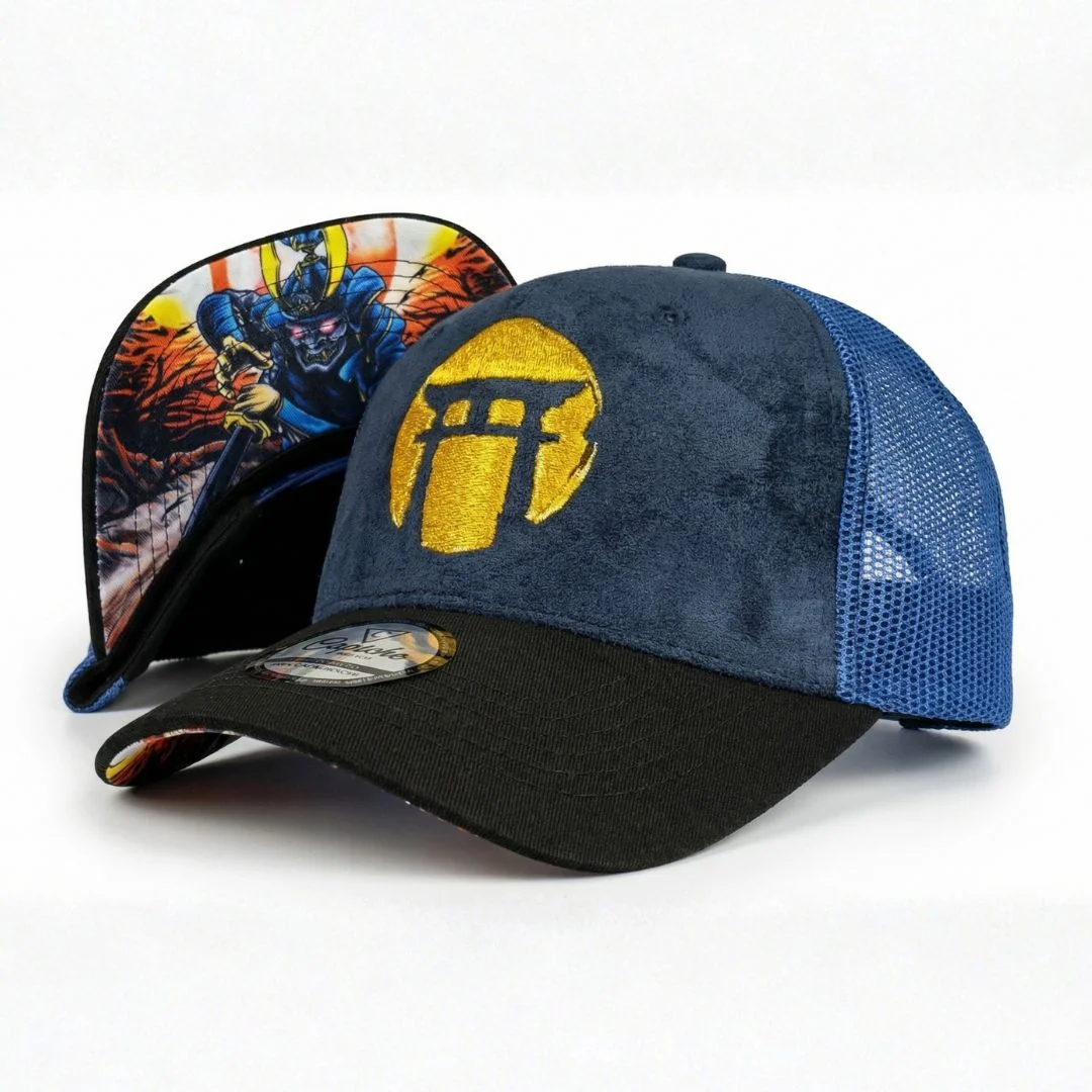 Blue Samurai Trucker Cap - Blue/Black - Image 3