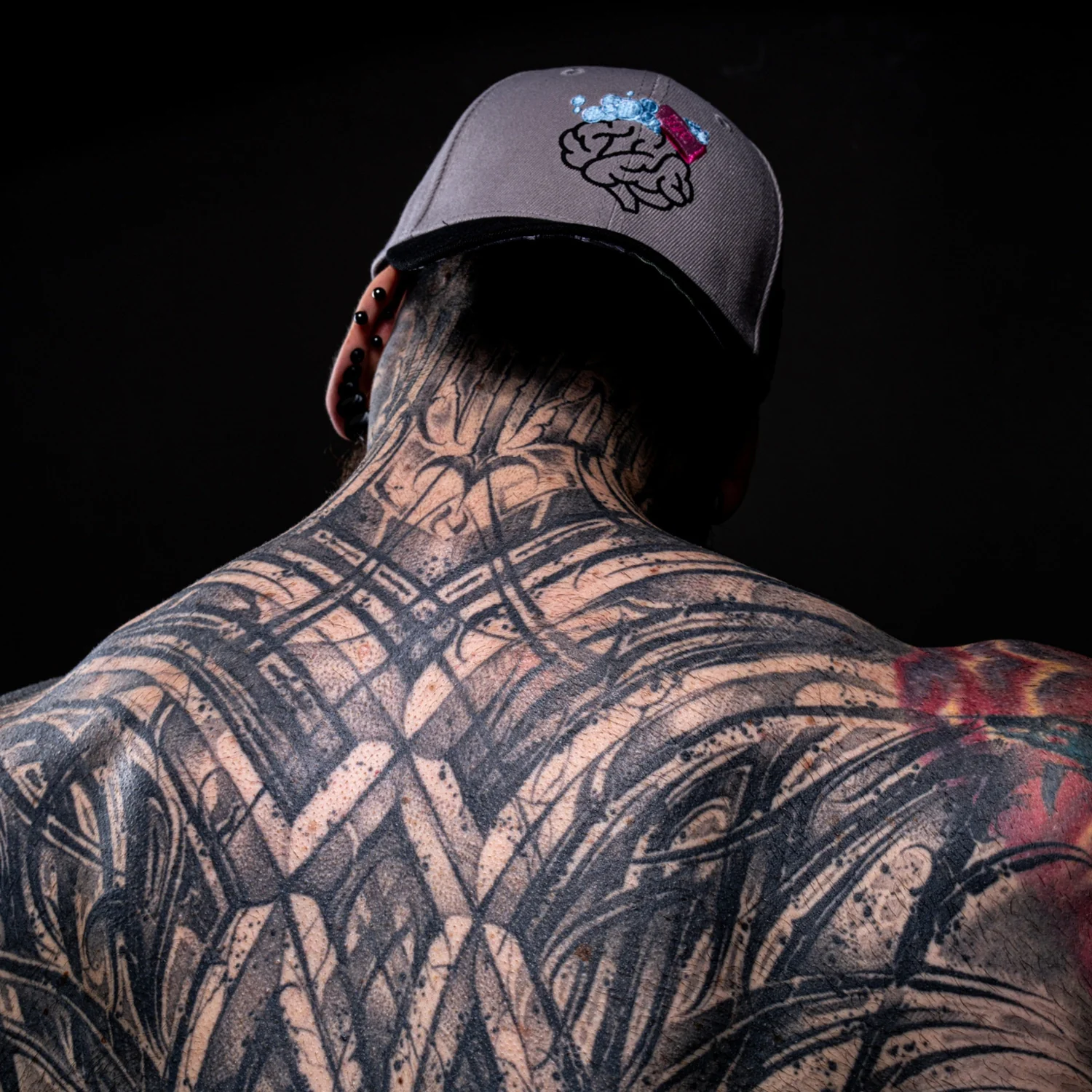 Brainwashed Curved Cap - Grey/Black - Image 6