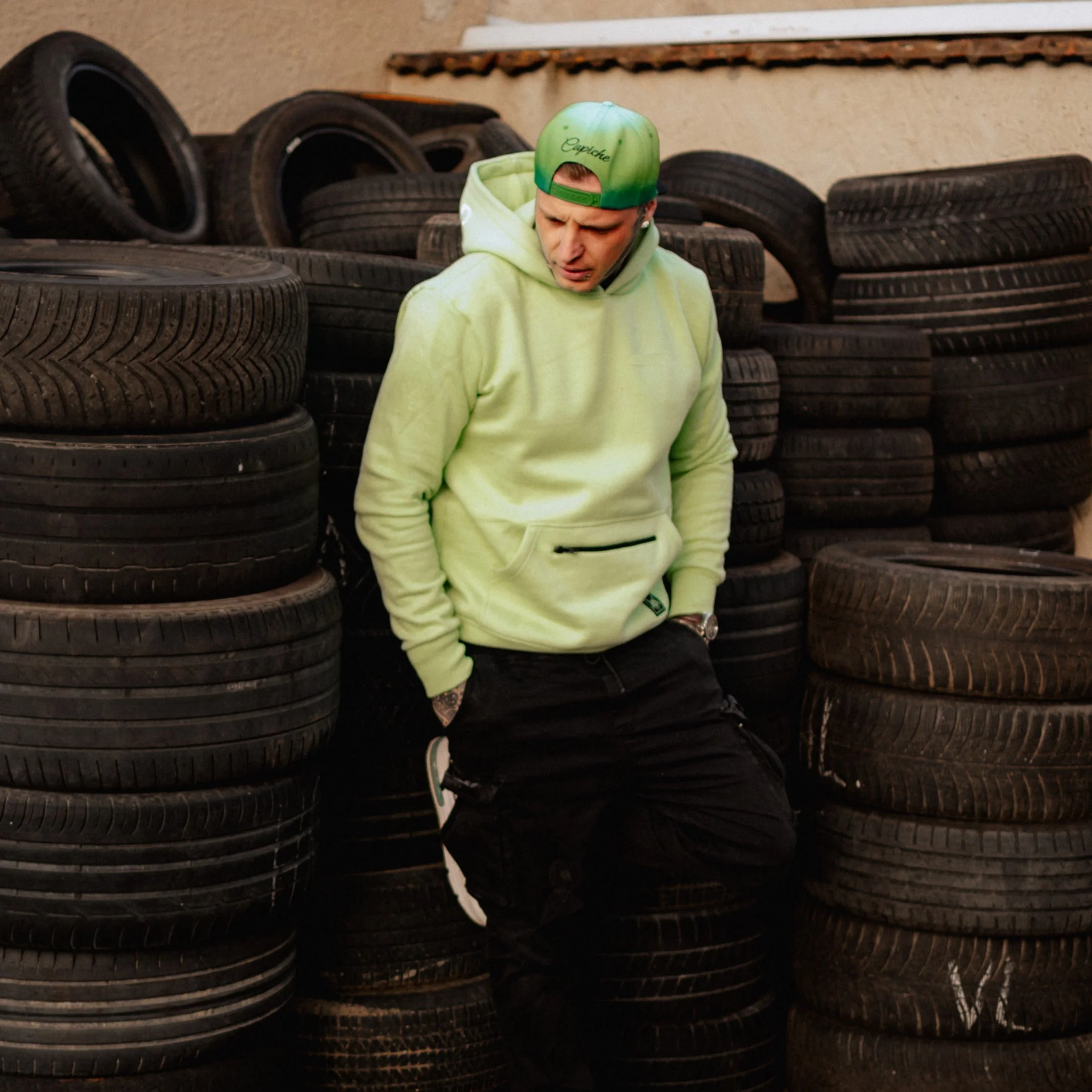 Capiche Drift Snapback - Green Ombre - Image 6