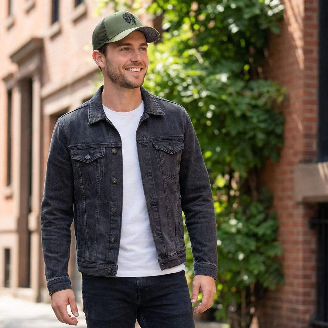 Clean Greek Medusa Trucker Cap - Green - Image 4