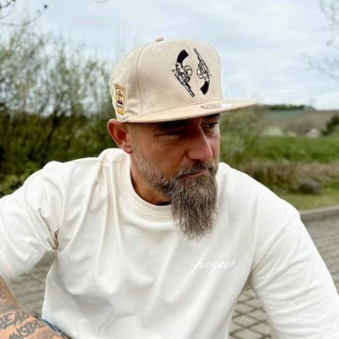 Cowboy Duel Snapback - Light Beige Suede - Image 8