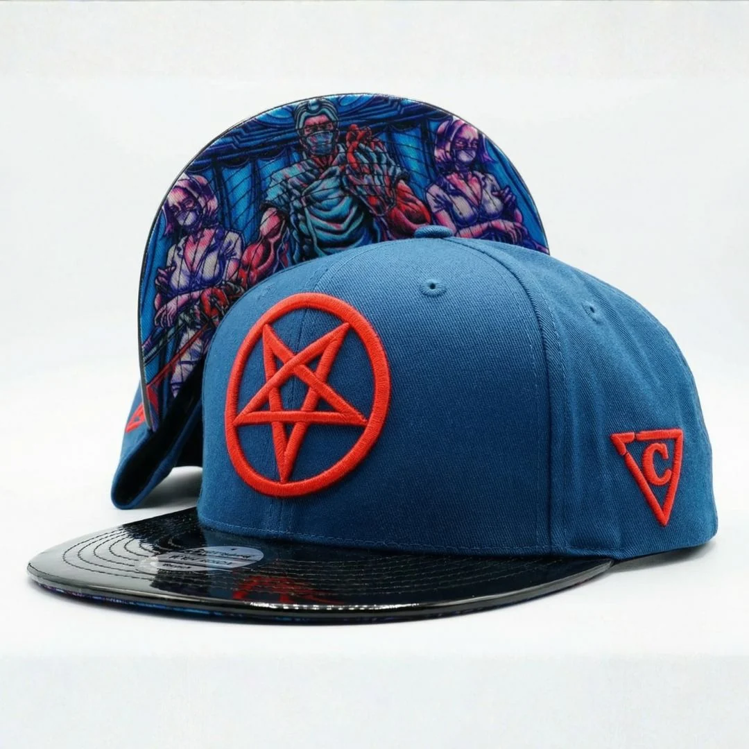 Cursed Doctor Snapback - Blue/Black Metallic - Image 4