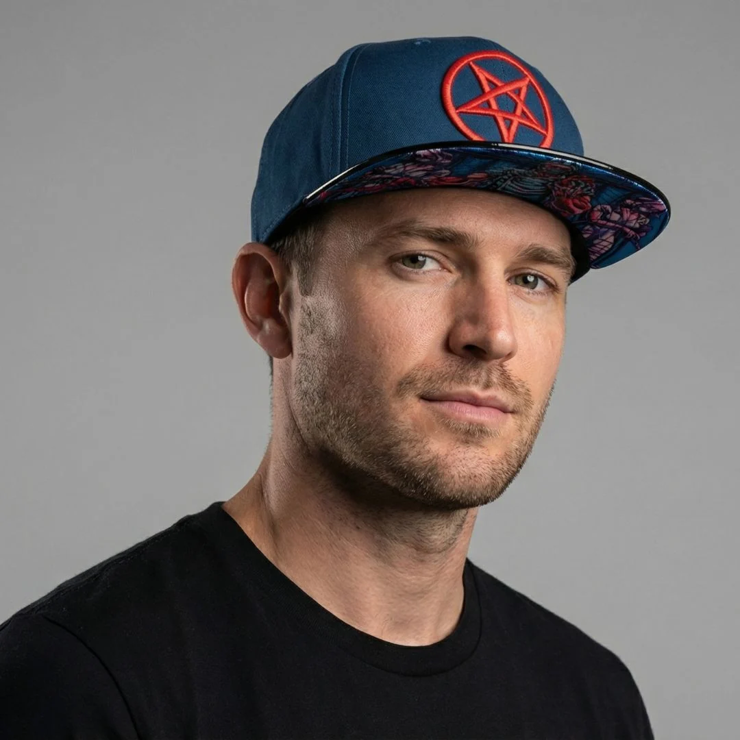 Cursed Doctor Snapback - Blue/Black Metallic - Image 8