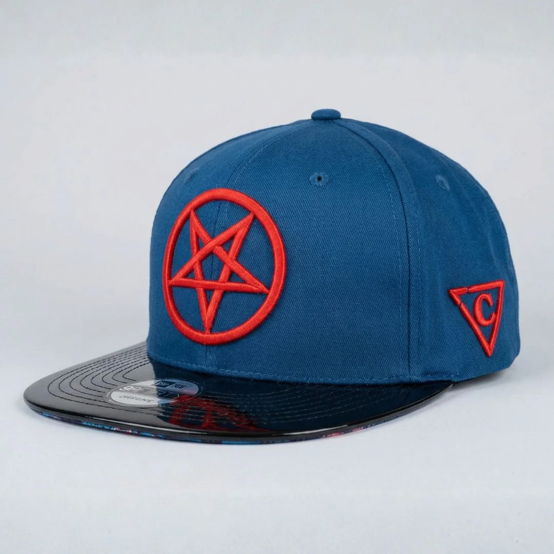 Cursed Doctor Snapback - Blue/Black Metallic - Image 9