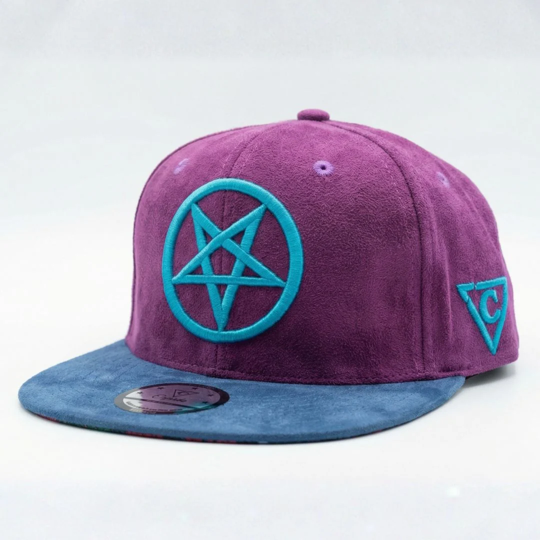 Cursed Family Snapback - Purple/Blue Suede - Image 4