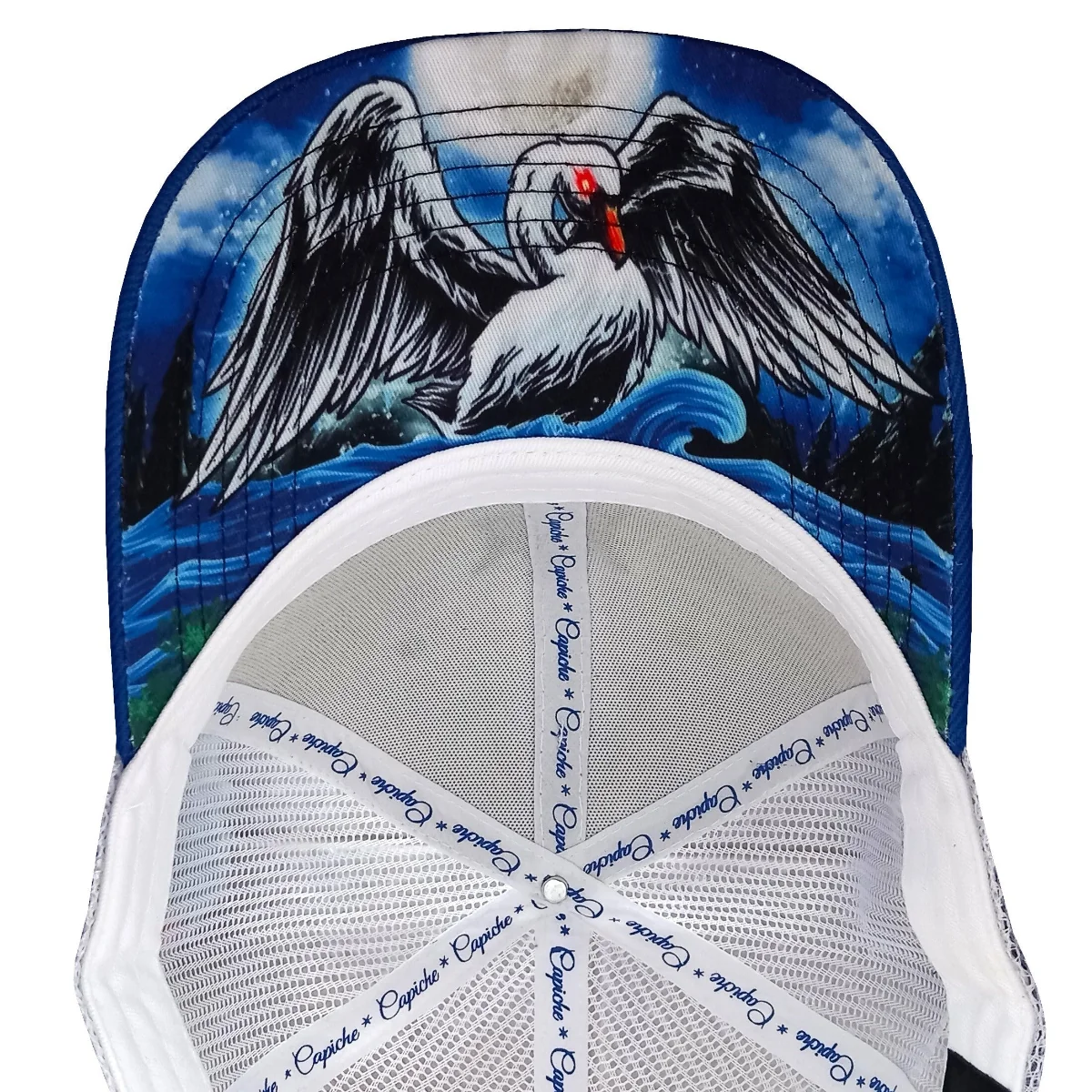 Cycnus Trucker Cap - White/Blue - Image 5