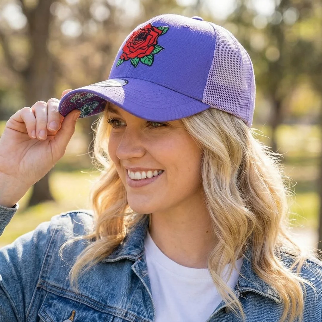 Day Of The Dead 1 Trucker Cap - Purple - Image 4