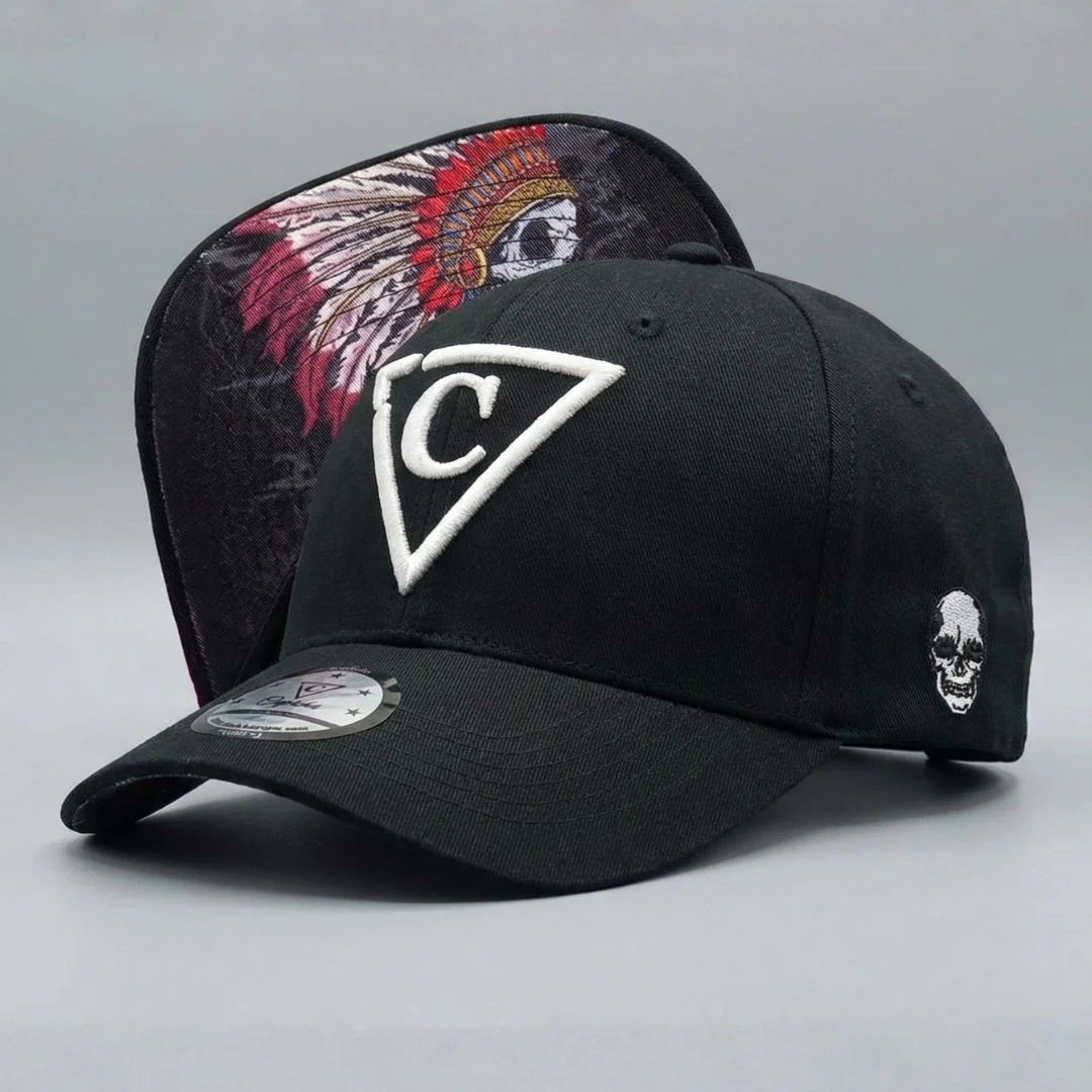 Dead Chief Curved Baseball Cap - Black - Image 8