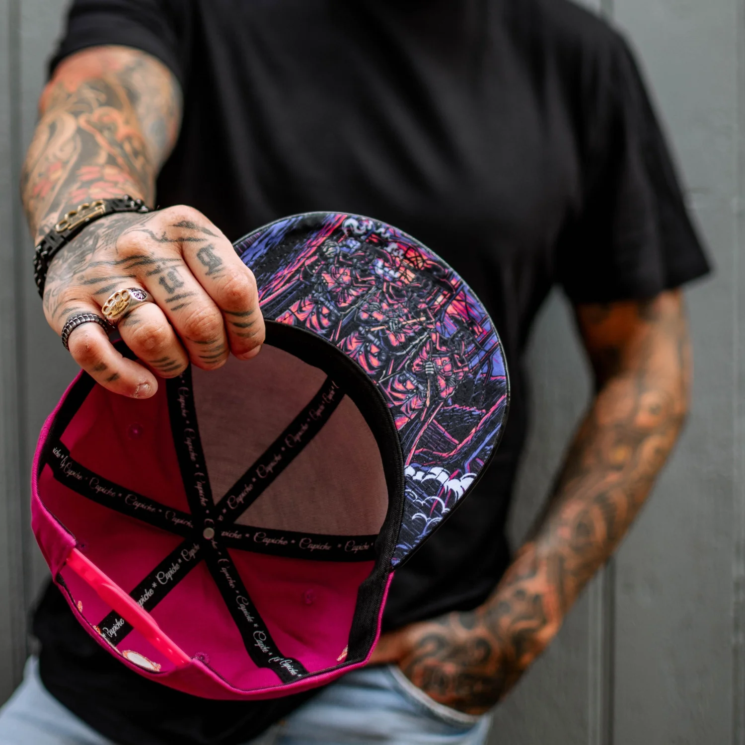 Death Plague Snapback - Ruby/Black Metallic - Image 10