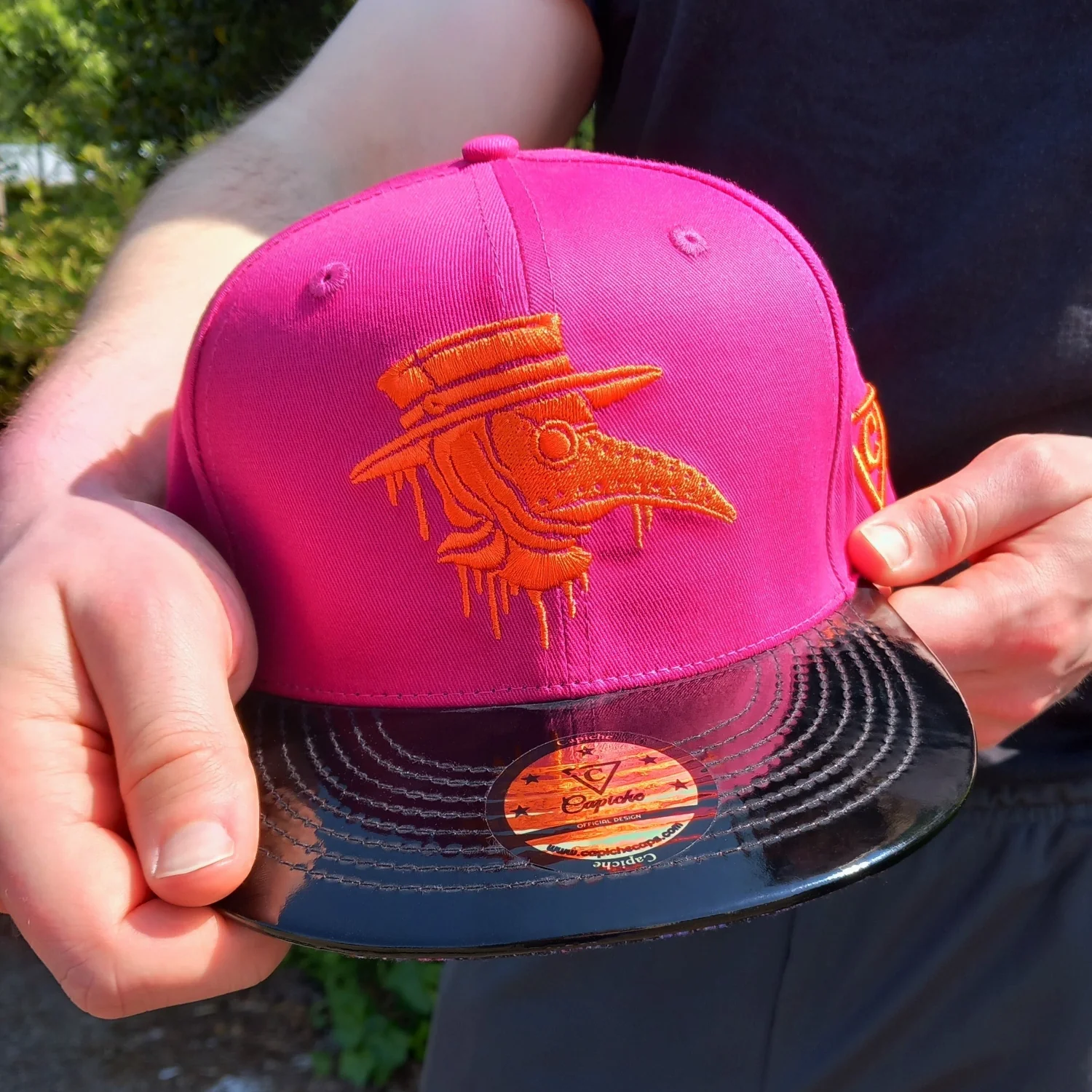 Death Plague Snapback - Ruby/Black Metallic - Image 3