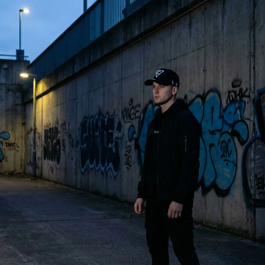 Devilish Curved Baseball Cap - Black - Image 3
