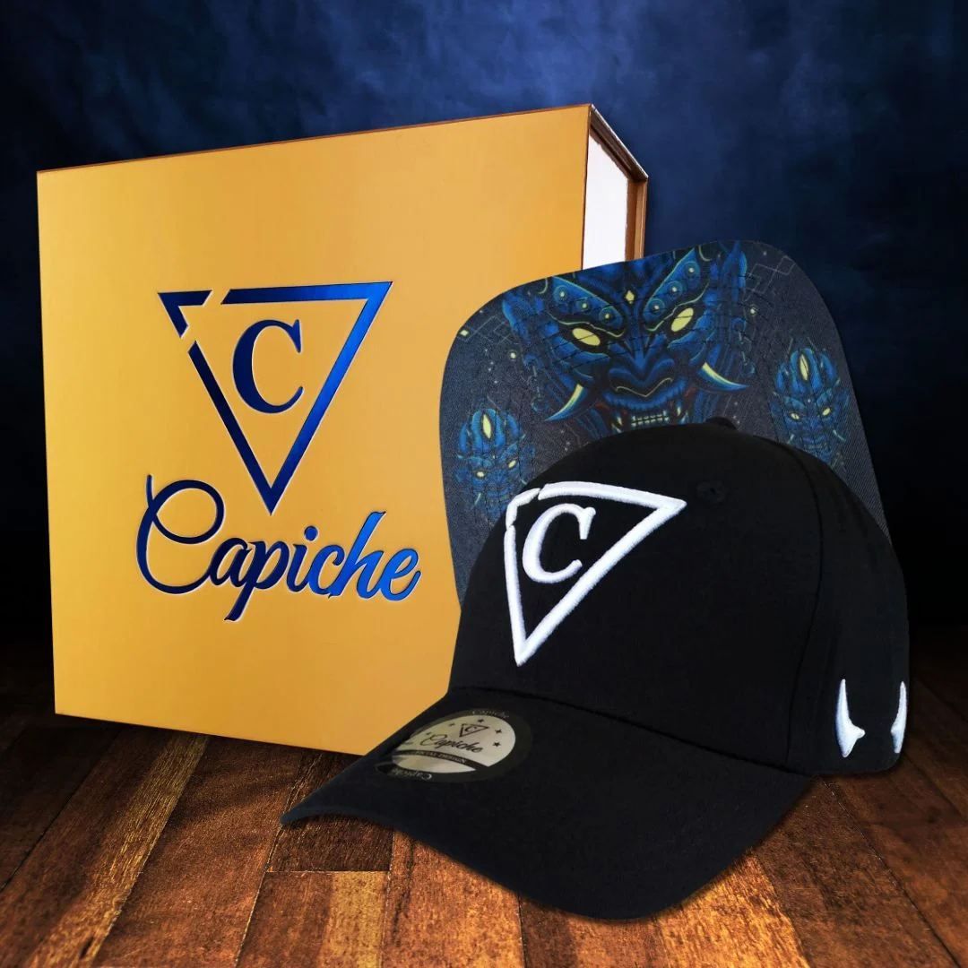Devilish Curved Baseball Cap - Black - Image 5