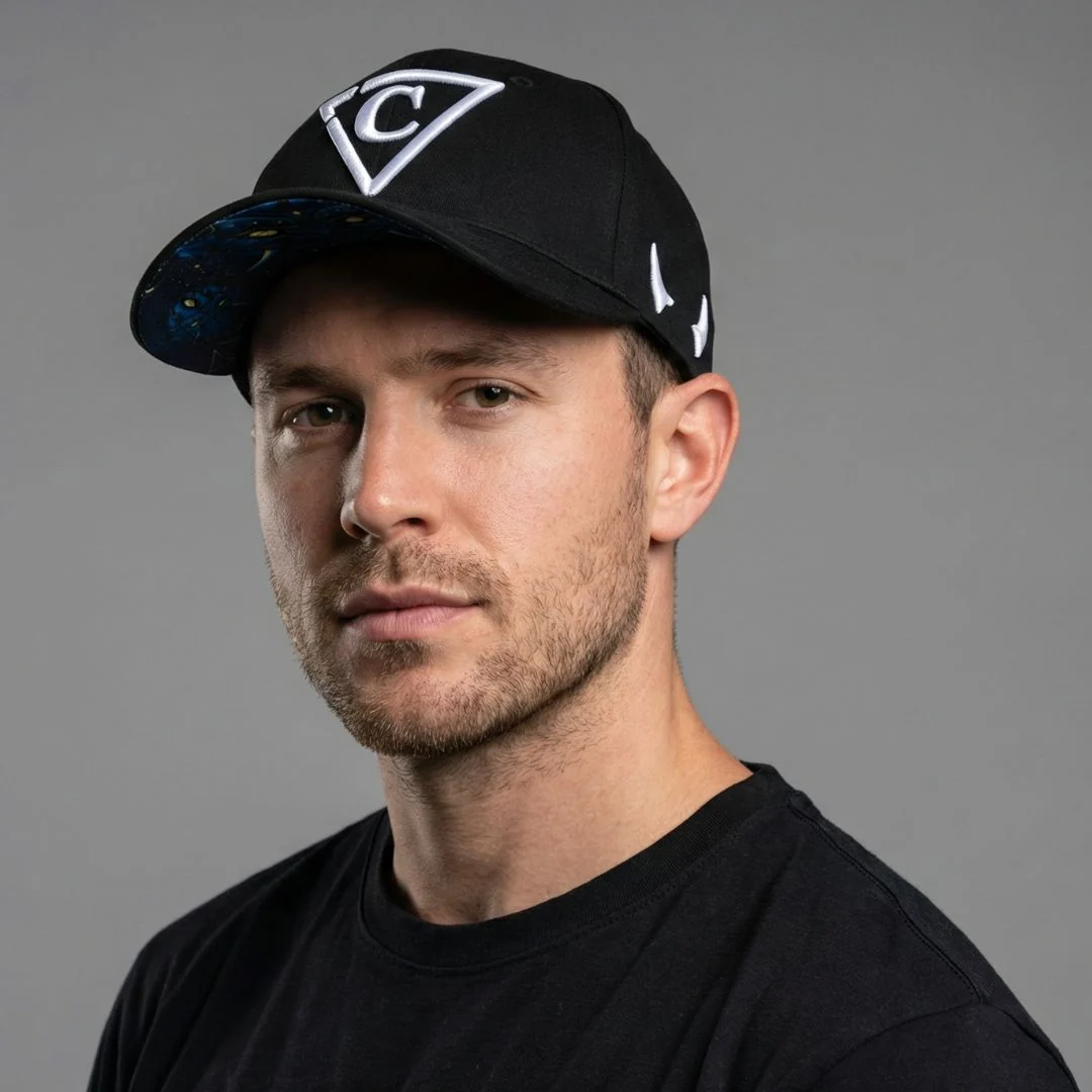 Devilish Curved Baseball Cap - Black - Image 8