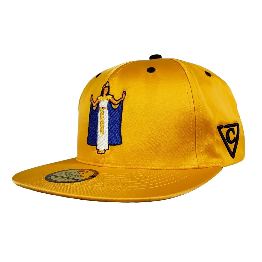LIMITED EDITION Egyptian Night Snapback - Yellow Satin - Image 6