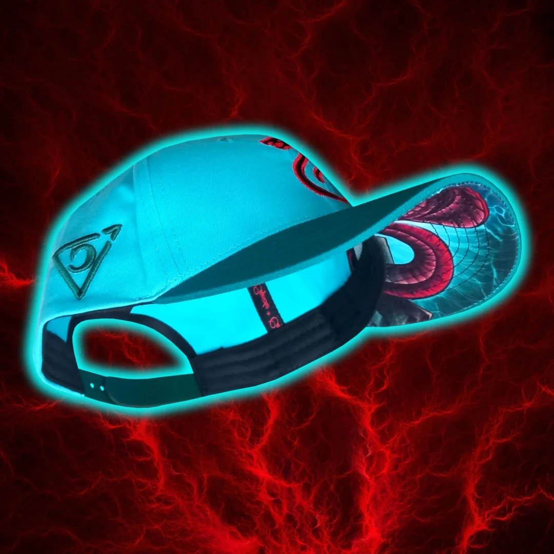 Fire Snake Curved Cap - Blue - Image 11