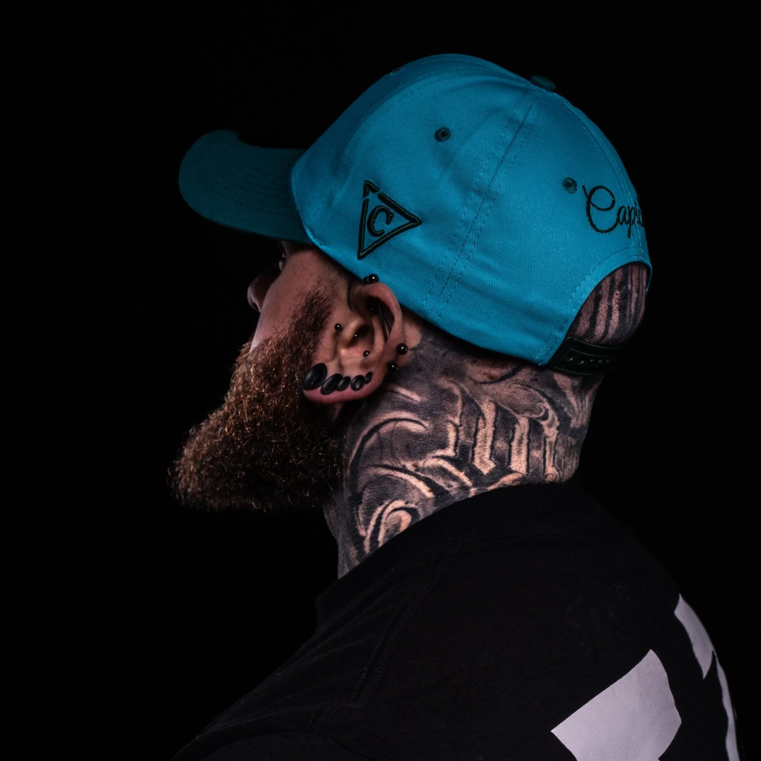 Fire Snake Curved Cap - Blue - Image 5