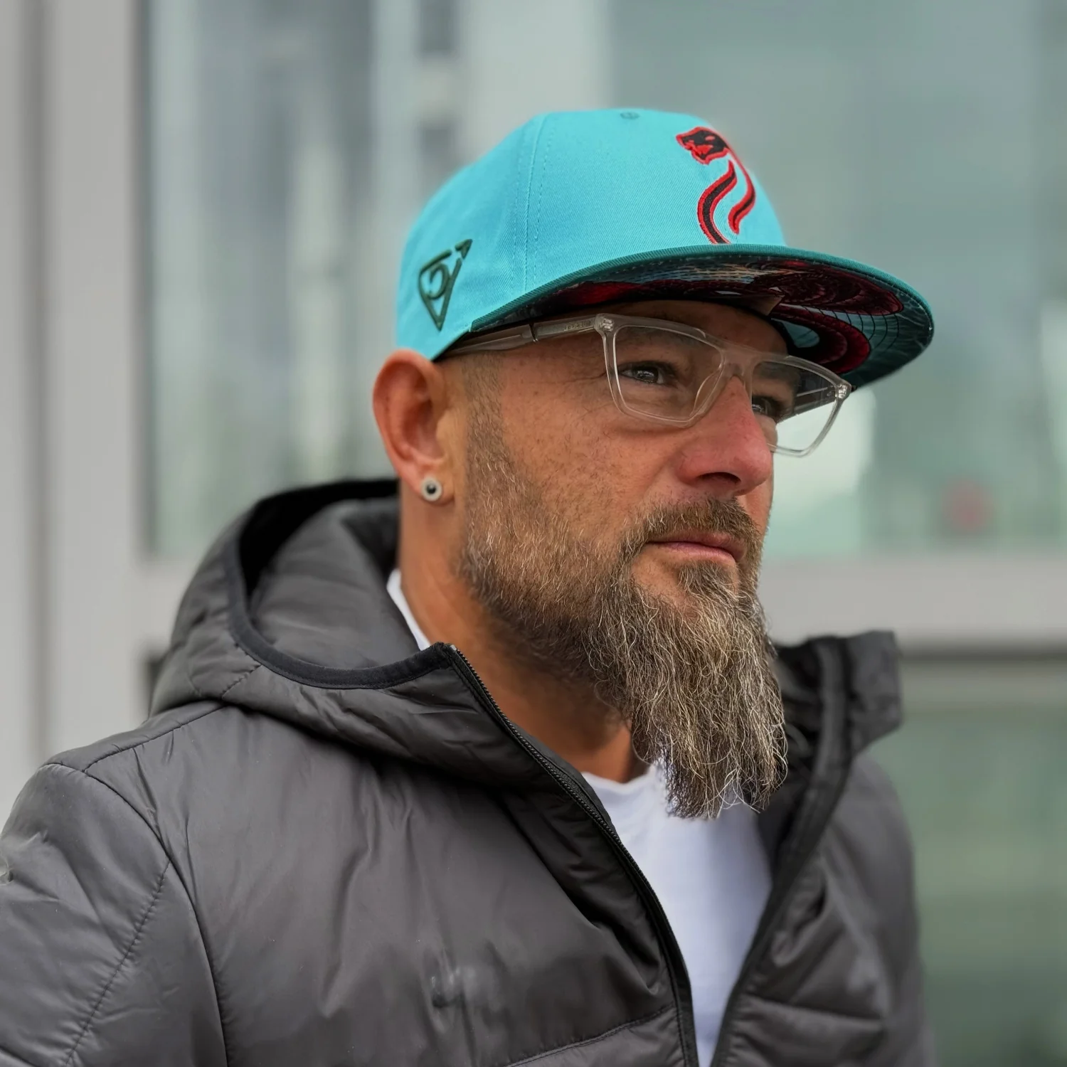Fire Snake Snapback - Blue - Image 2