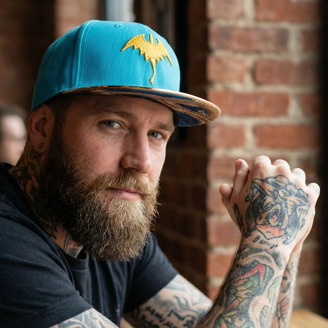 Golden Dragon Snapback - Blue/Gold - Image 4