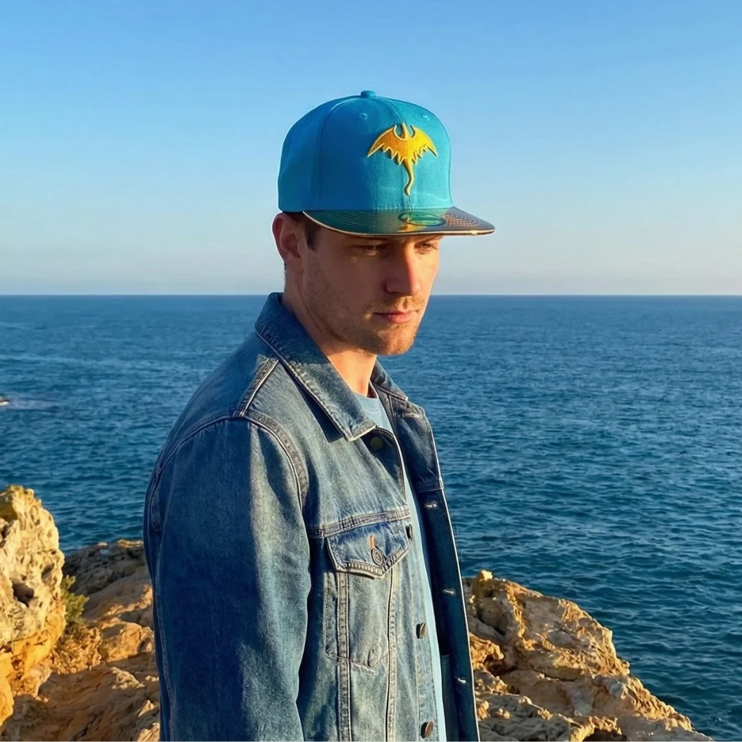 Golden Dragon Snapback - Blue/Gold - Image 9