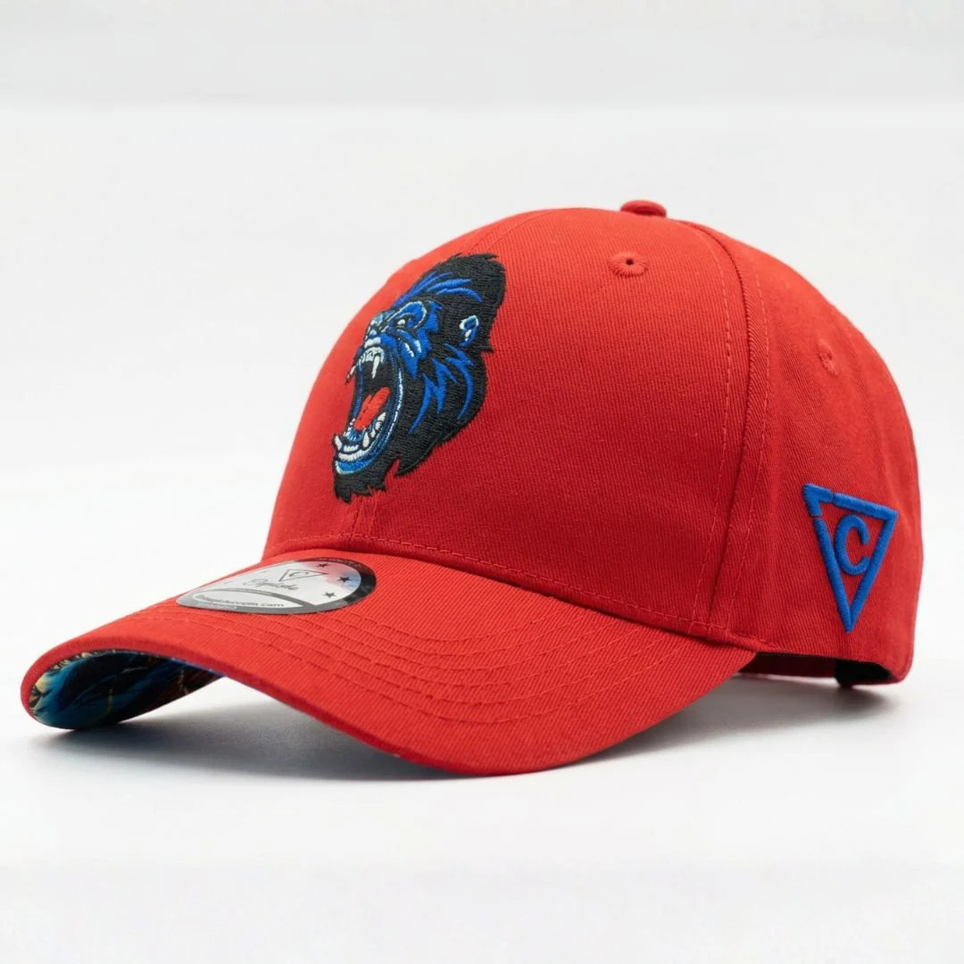 Gorilla Curved Baseball Cap - Orange - Image 10