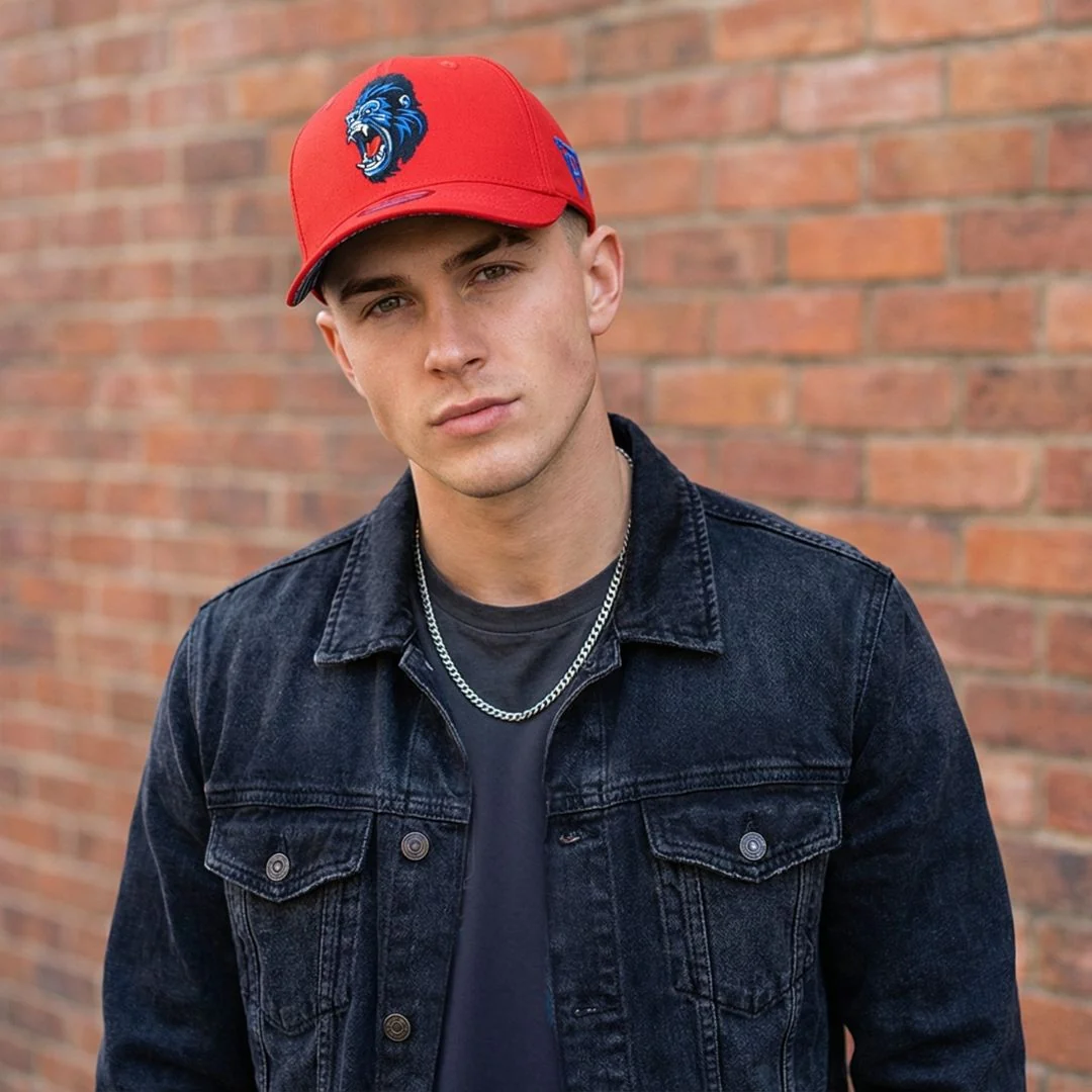 Gorilla Curved Baseball Cap - Orange - Image 6