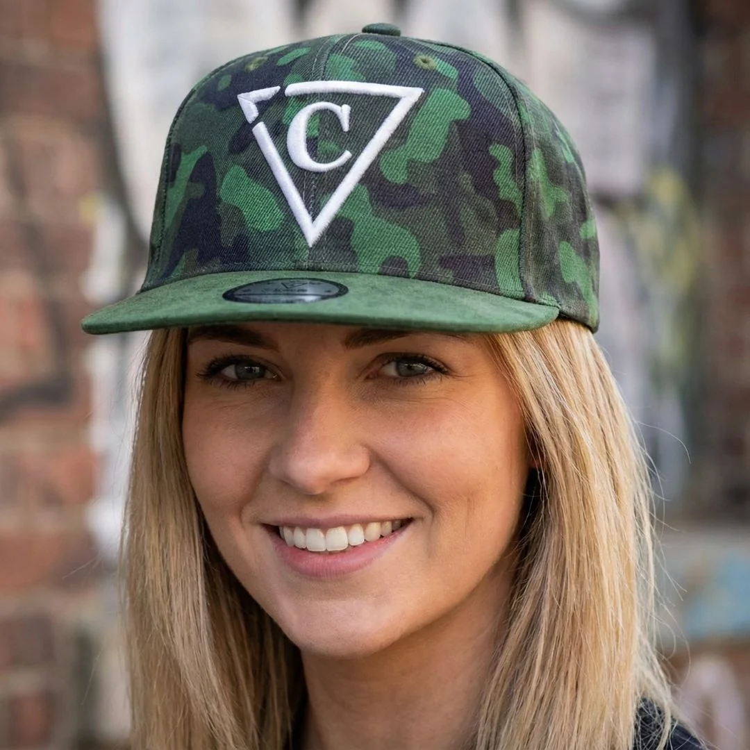 Green Camo Snapback - Suede Brim - Image 4