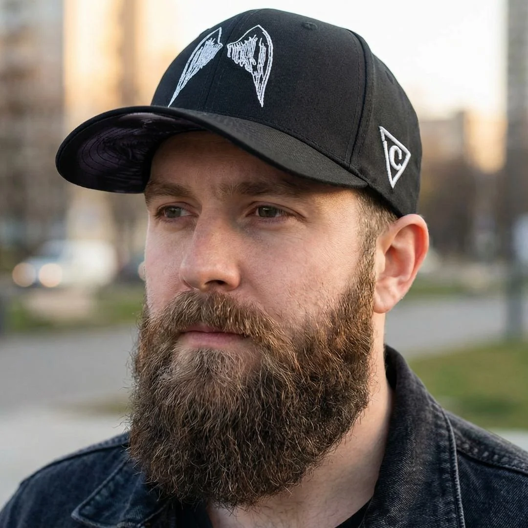 Grim Curved Cap - Black - Image 10