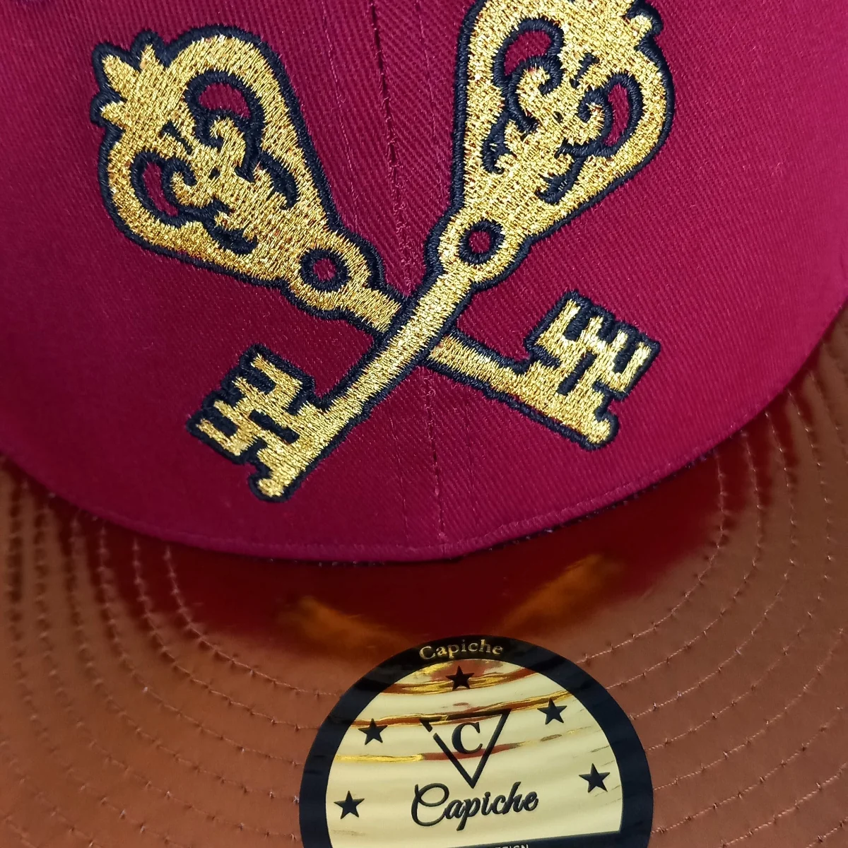 Hidden Room Snapback - Dark Red/Brown Metallic - Image 13